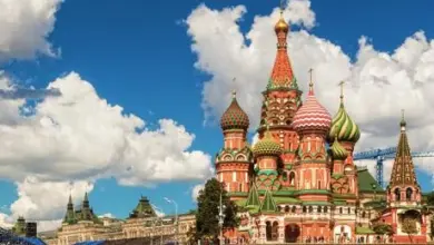 Chrám svatého Václava na Rudém náměstí v Moskvě.