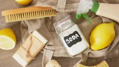 Jedlá soda s citrony pro domácí úklid na textilu.