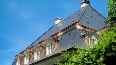 Mansard roof with dormers