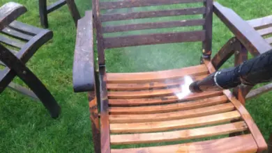 Wooden chair cleaning
