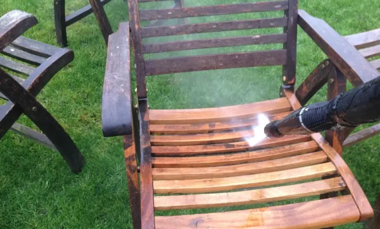 Wooden chair cleaning