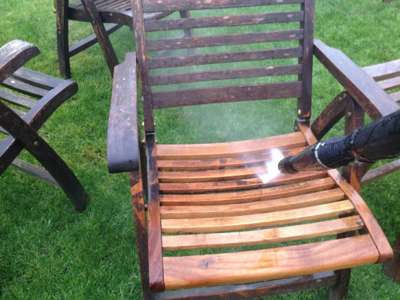 Wooden chair cleaning