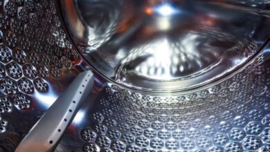 Washing machine drum interior