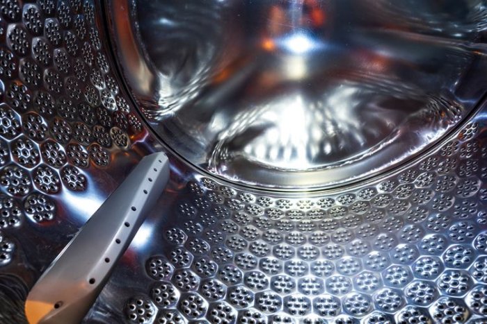 Washing machine drum interior
